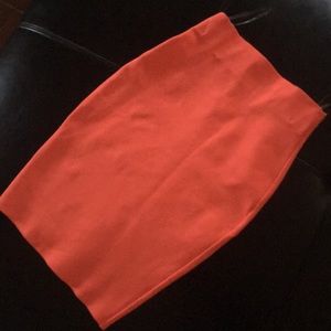 Neon bandage pencil skirt